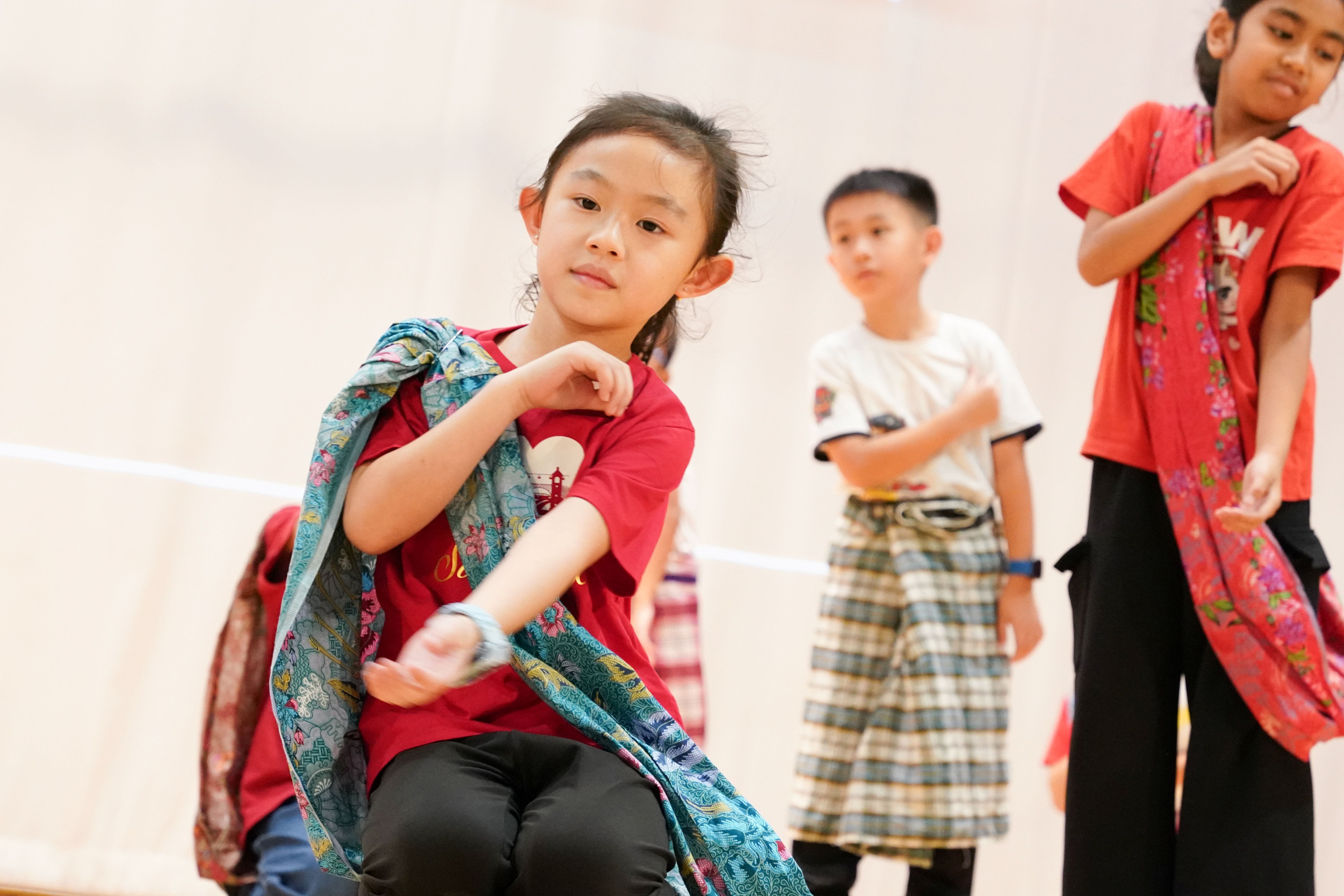 Endeavour Primary School students performing on stage during Rainbow Day.