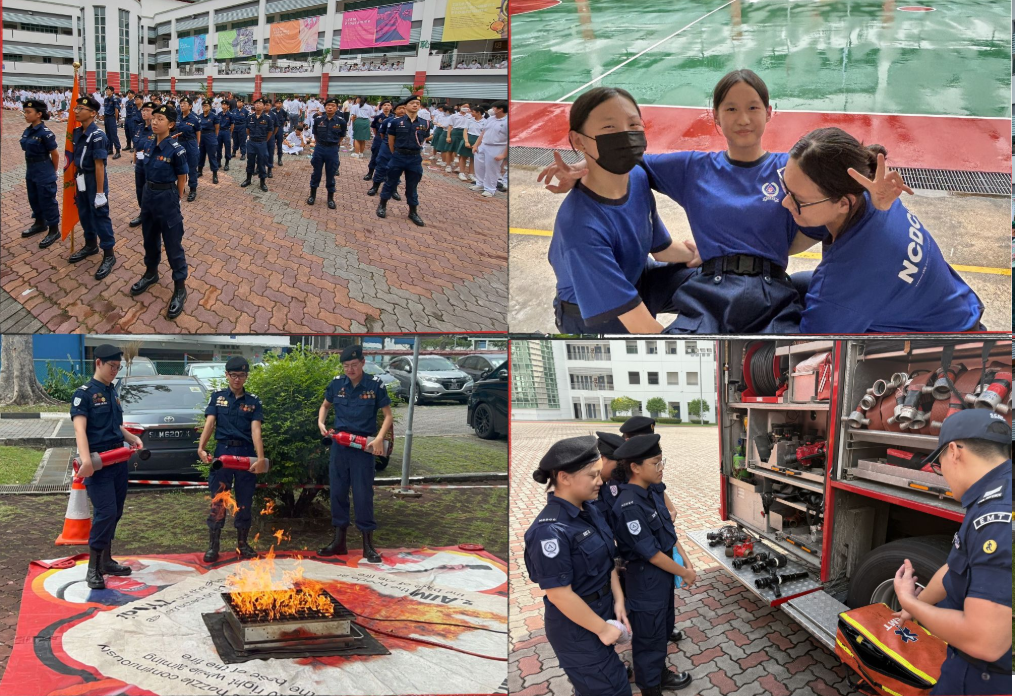 A series of photographs showing ncdcc students participating in CCA
